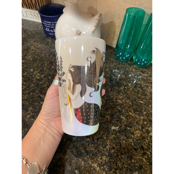 Starbucks Limited Edition Winter 2021 Mint Siren Double Wall Tumbler 12 OZ - Picture 1 of 8